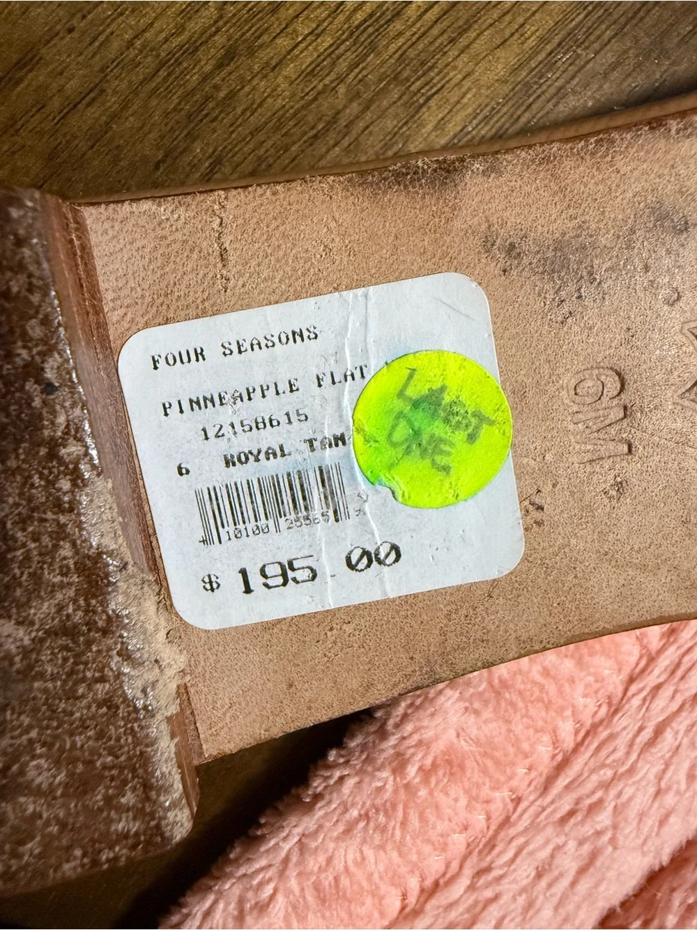 Tory Burch Leather Pineapple Slide Sandals - Brown/Yellow/Green/Navy